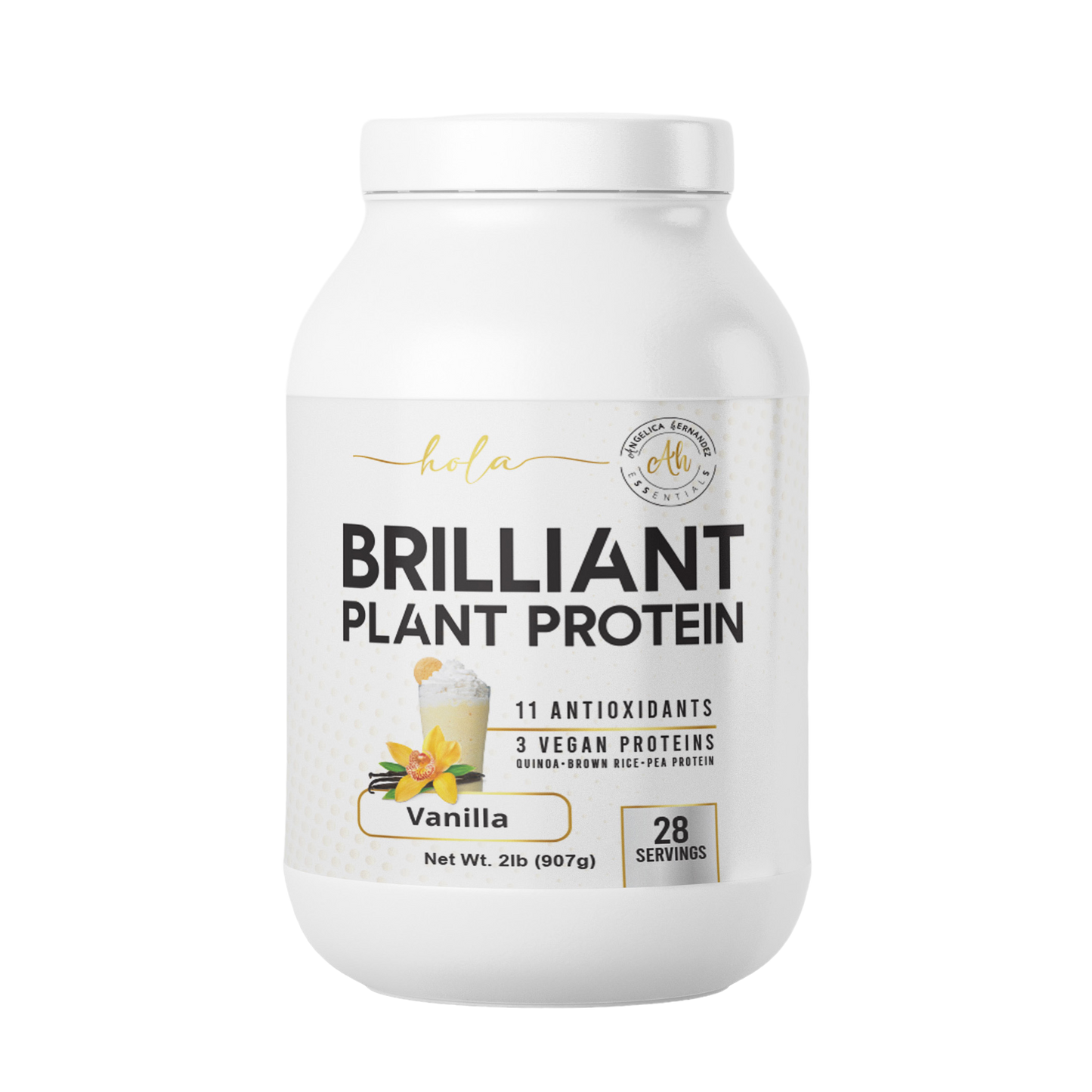 BRILLIANT PLANT BASED PROTEIN (100% VEGAN) holaessentials