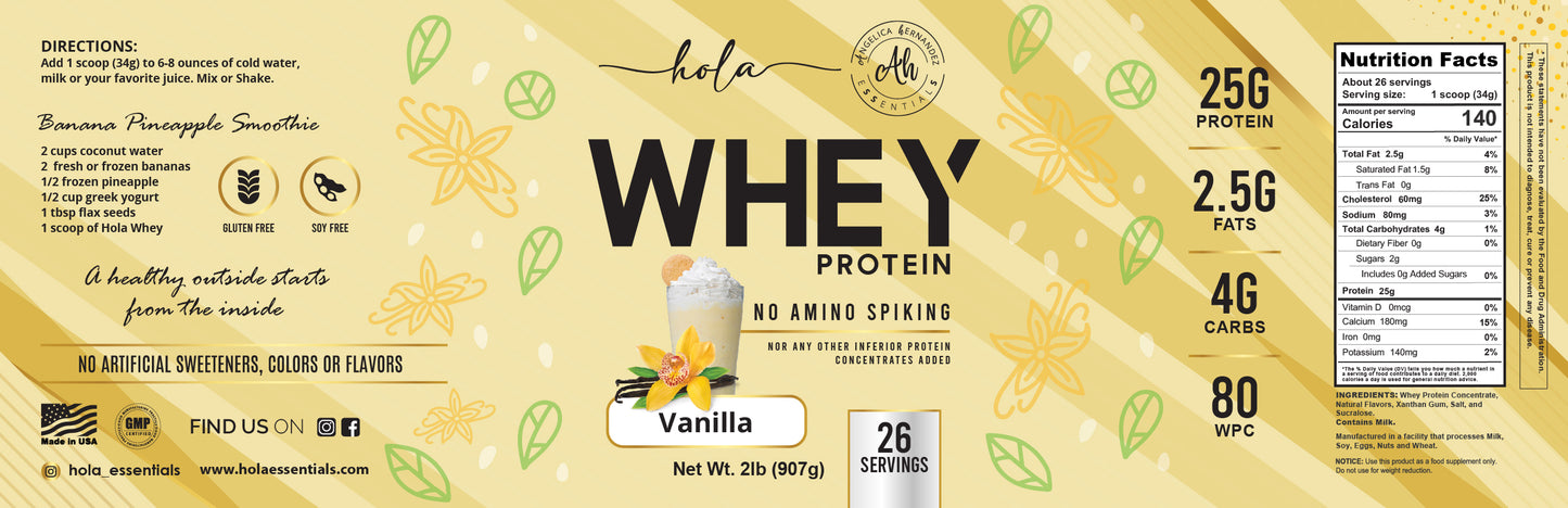HOLA WHEY PROTEIN 2.LB holaessentials