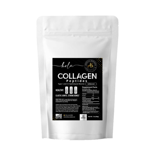 COLLAGEN HYDROLYZED PEPTIDES TYPE I & III  UNFLAVORED holaessentials